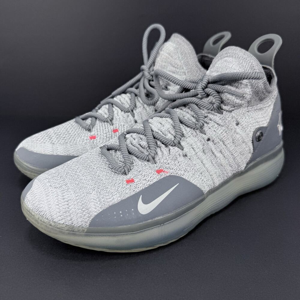 Nike Zoom KD 11 Cool Grey Men’s Size 11.5 Basketball Shoes Pre-Owned Excellent